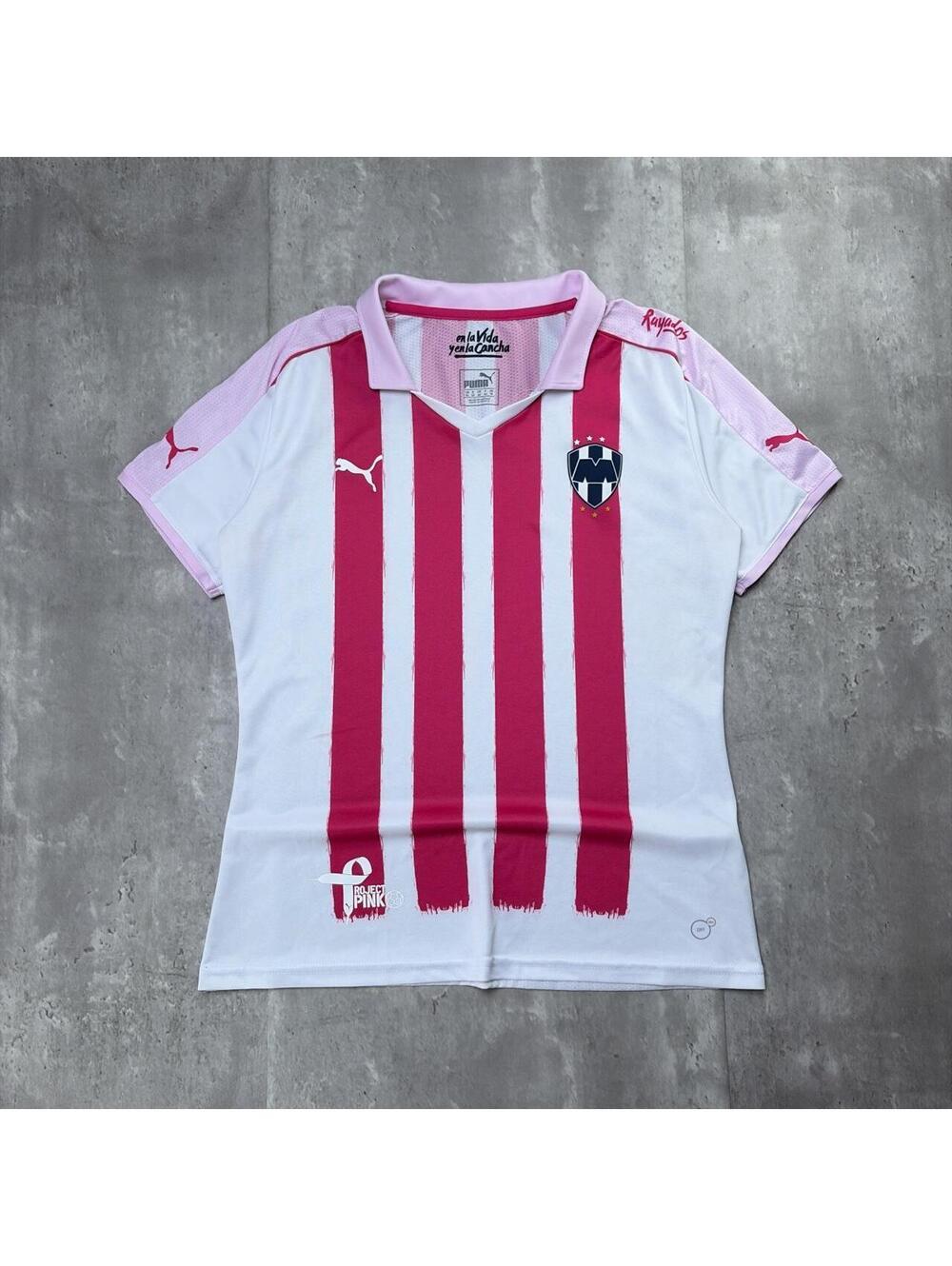 Y2K Puma Rayados De Monterrey Pink Project Soccer Jersey